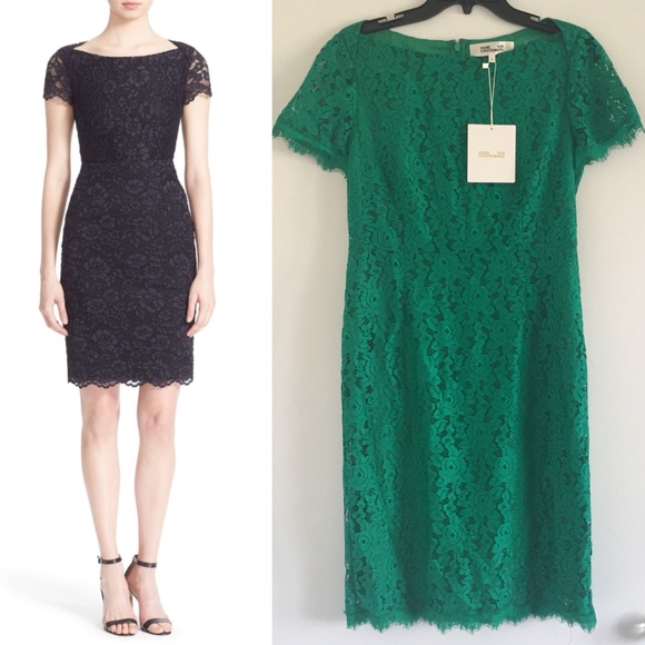 dvf ainsley lace dress